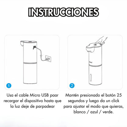 DISPENSADOR AUTOMÁTICO DE JABÓN EN ESPUMA