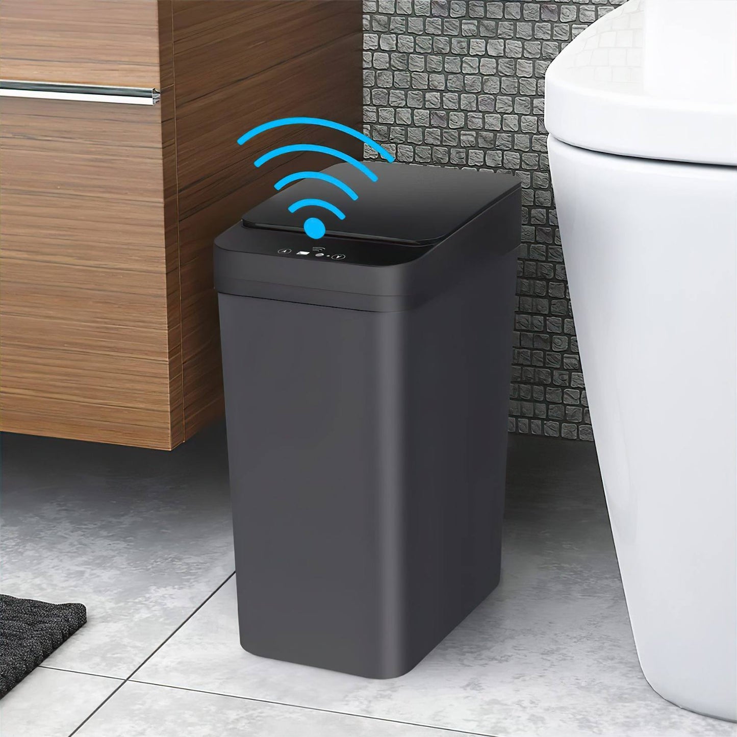 BOTE DE BASURA INTELIGENTE CON SENSOR DE MOVIMIENTO (PARA BAÑO)